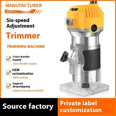 Bobenelectric Trimmingmachine Woodworking Trimming Slotting Machine Engraving Machine Electric 6-speedwoodworkingmilling Machine