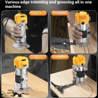 Bobenelectric Trimmingmachine Woodworking Trimming Slotting Machine Engraving Machine Electric 6-speedwoodworkingmilling Machine
