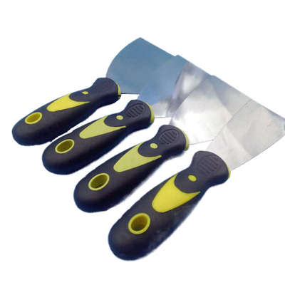 Two-color Handle Putty Knife 1 Inch 2 Inch 3 Inch 4 Inch 5inch 6inch Rubber Handle Putty Knife Stainless Steel Cleaning Blade
