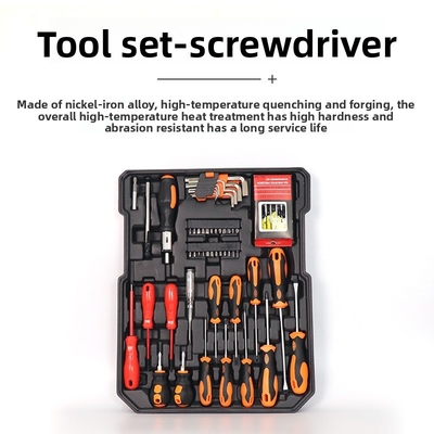 Buben 186-piece Household Car Repair Tools/industrial Maintenance Multi-function Hardware Tool Trolley case Combination Set Repa